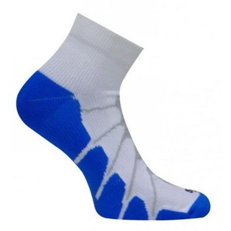 SOX Sox SS 4011 Sport Plantar Fasciitis Arch Support Ped Compression Socks; White-Royal - Small SS4011_W-RL_SM